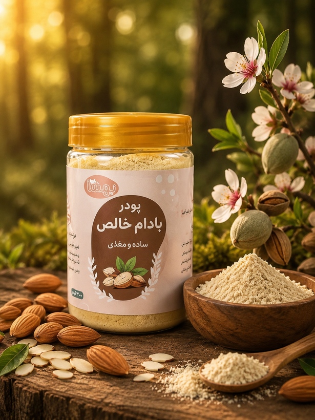 پودر بادام درختی خالص استحکام بخش دندان و استخوان